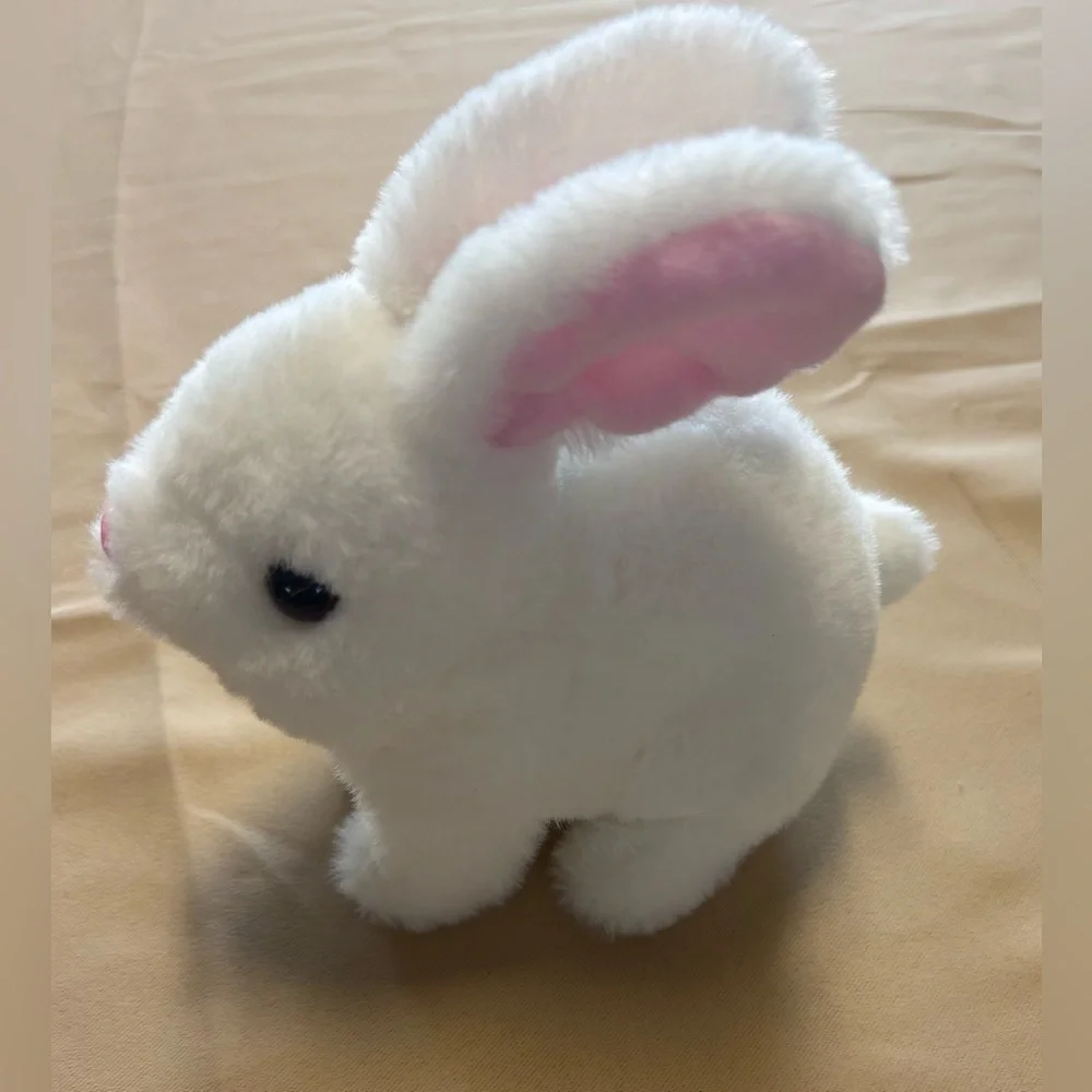 Interactive White‎ Bunny Plush Toy